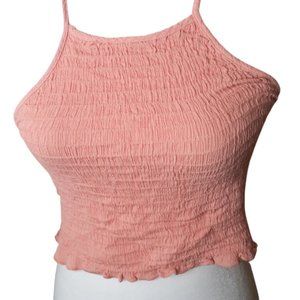 Cropped Halter top peach medium
